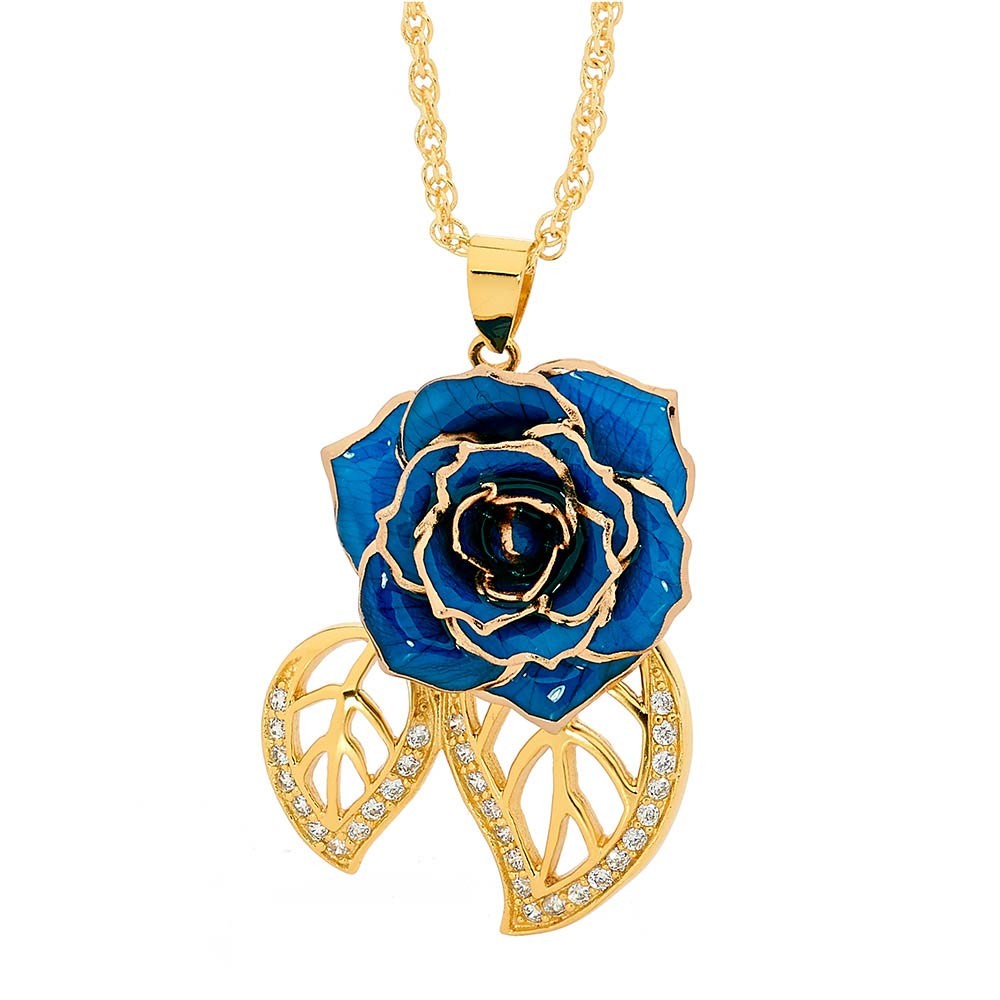 Blue hotsell rose jewelry