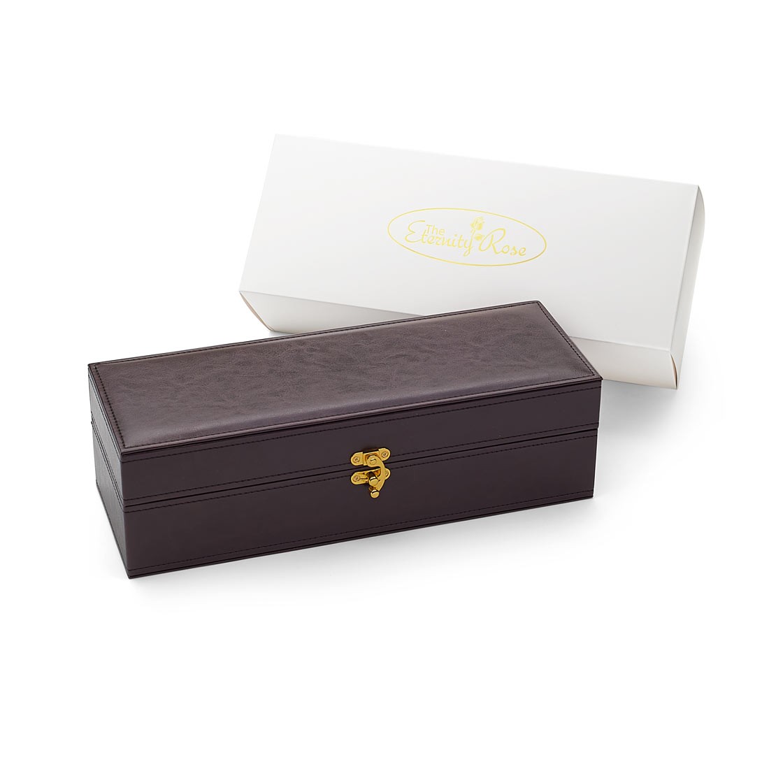 24k Gold Plated Natural Rose With Exclusive Red Velvet Box for Christmas Gift 