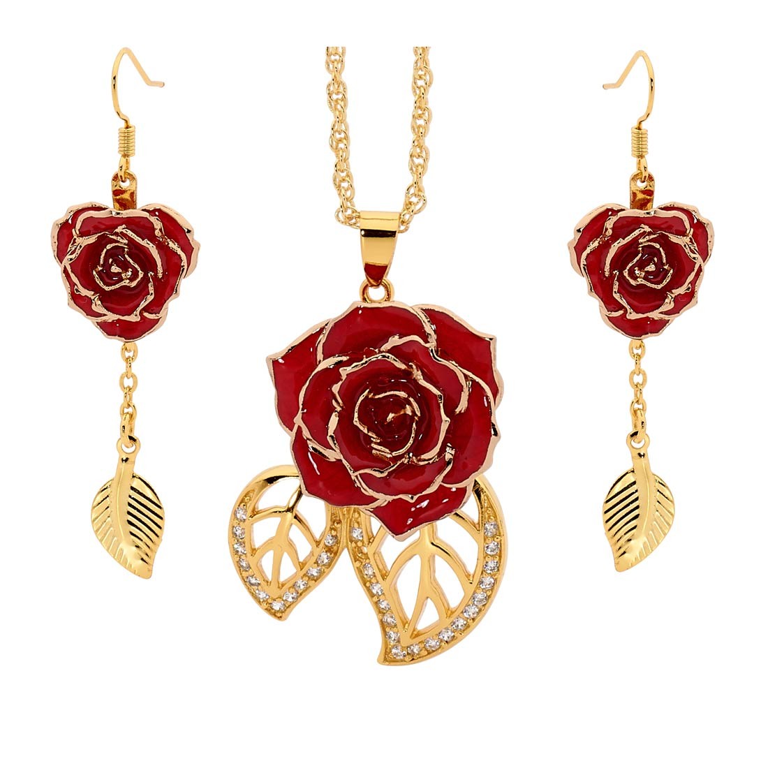 Red outlet rose jewelry