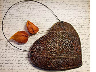 Bronze heart for 19th anniversary