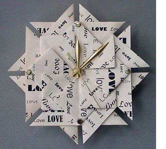 1st Anniversary Paper Clock Theme